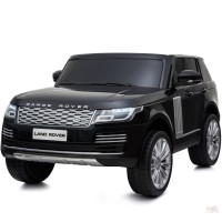 ბავშვის ელექტრო მანქანა RANGE ROVER-2/BLACK ტყავის სავარძლით