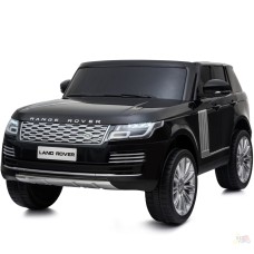 ბავშვის ელექტრო მანქანა RANGE ROVER-2/BLACK ტყავის სავარძლით