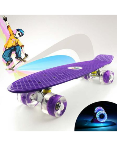 სკეიტბორდი მანათობელი ბორბლებით Penny Board 350_2IAS