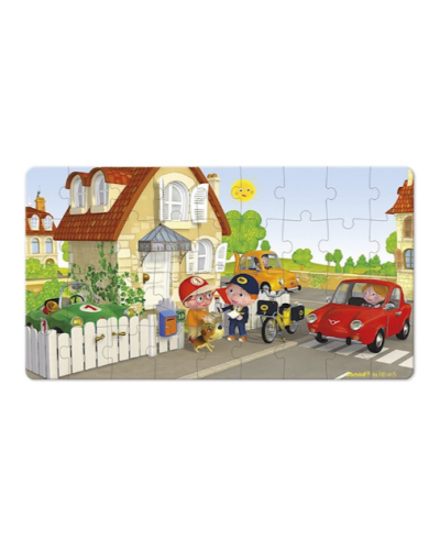 სათამაშო ფაზლი JANOD SET OF 2 PUZZLES BIKE METTA J02766