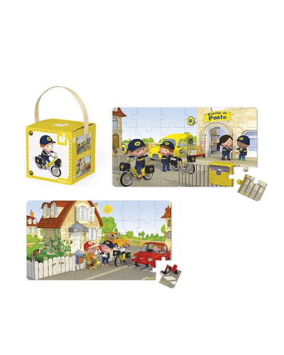 სათამაშო ფაზლი JANOD SET OF 2 PUZZLES BIKE METTA J02766