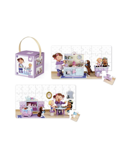 სათამაშო ფაზლი JANOD SET OF 2 PUZZLES LOLA ARRANGES A TEA PARTY J02769