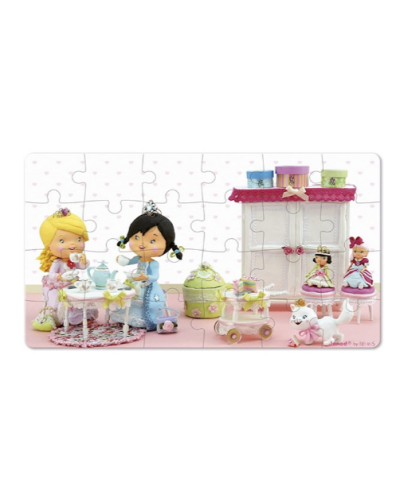 სათამაშო ფაზლი JANOD SET OF 2 PUZZLES ROSE PLAYS PRINCESS J02770