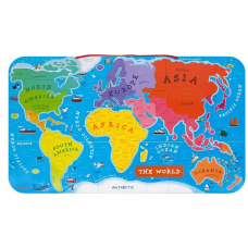 სათამაშო ფაზლი Janod Magnetic World Map Puzzle J05504