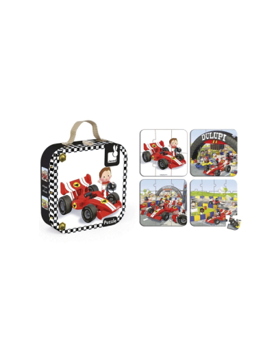 ფაზლი JANOD SET OF 4 PUZZLES CAR GABINA FORMULA 1 J02884