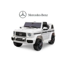 ბავშვის ელექტრო მანქანა MERCEDES G63 (2888-W) ტყავის სავარძლით