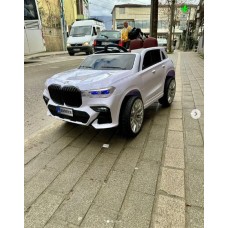 ბავშვის ელექტრო მანქანა BMW X8-W ტყავის სავარძლით